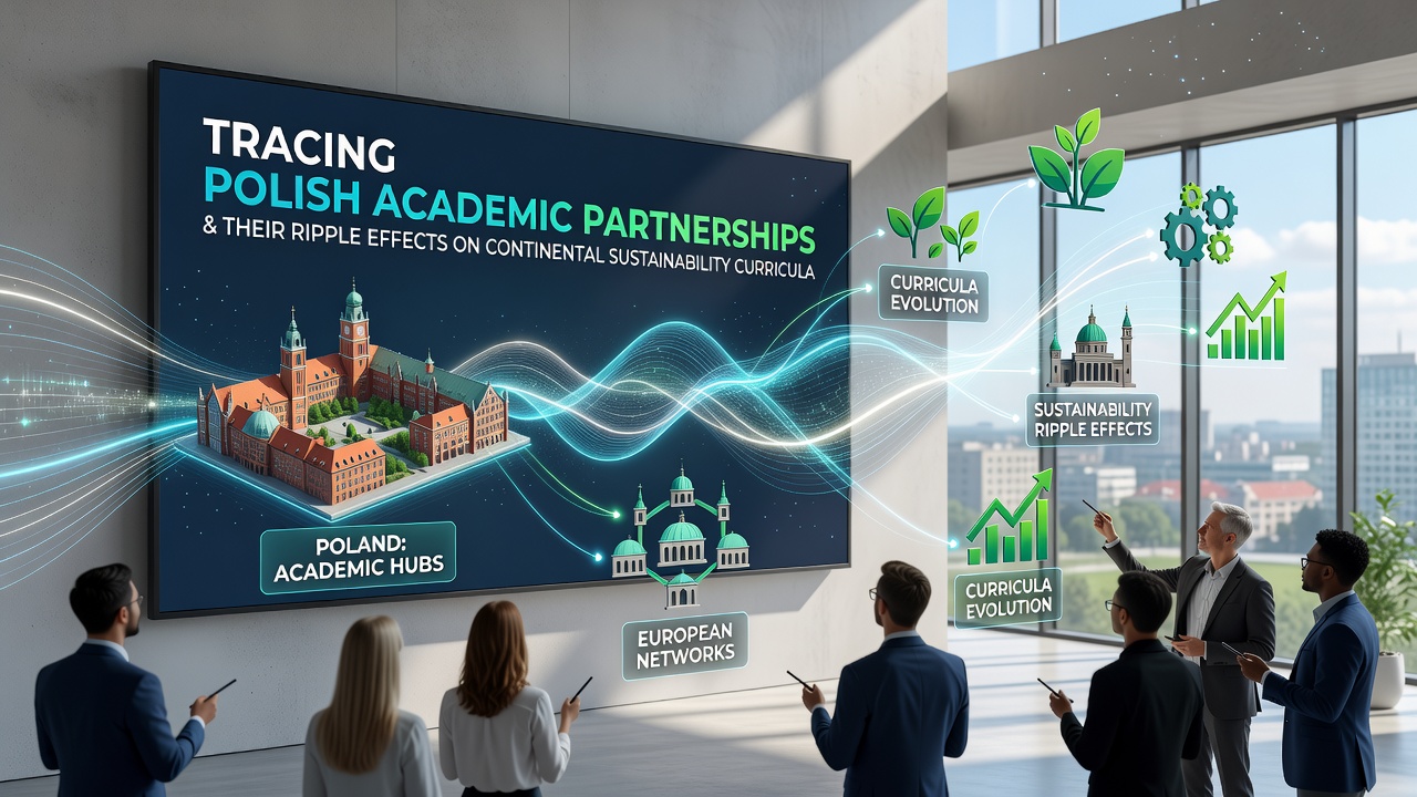European academics reviewing sustainability curriculum materials from Polish partnerships
